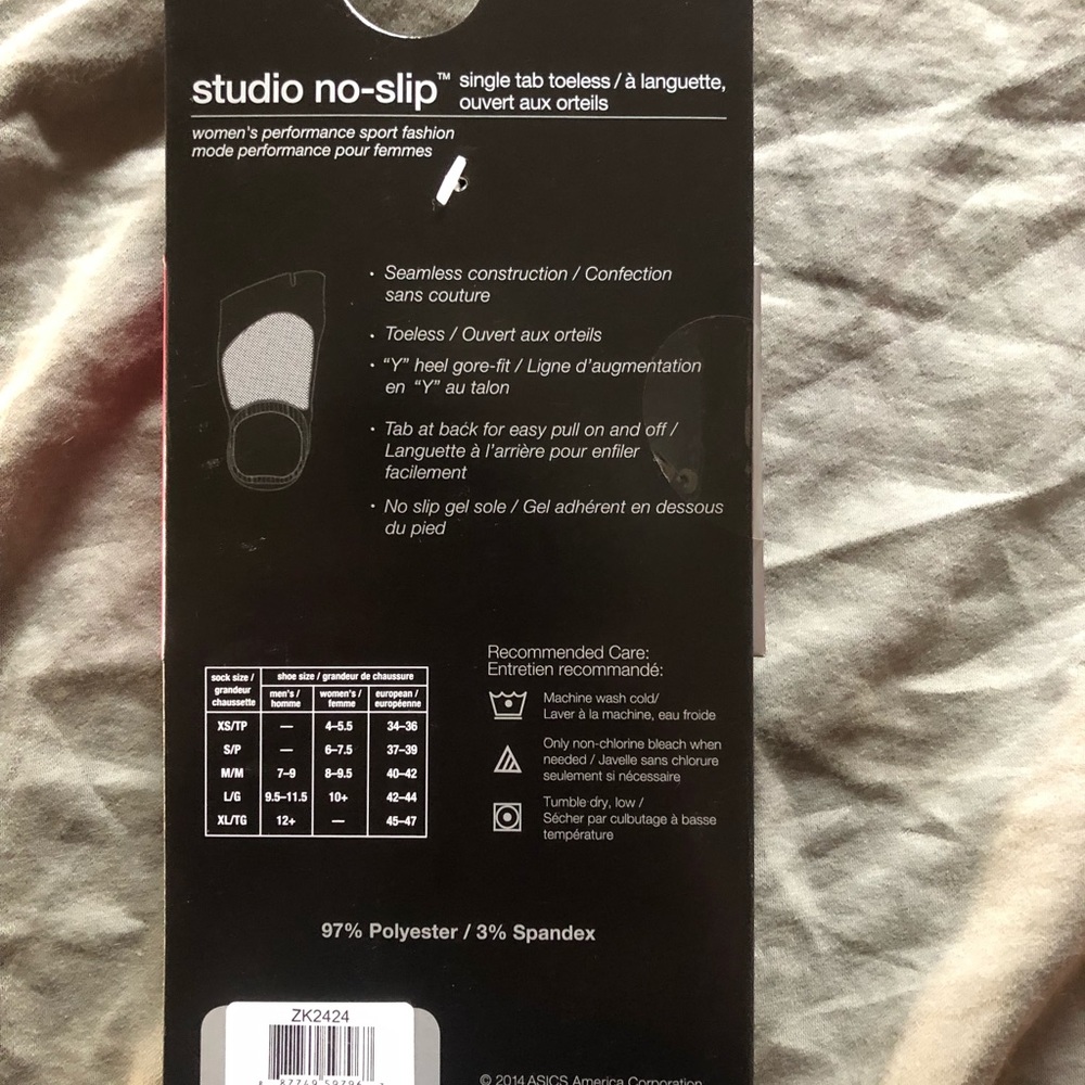 ASICS Studio No-Slip Socks - Picture 2 of 3